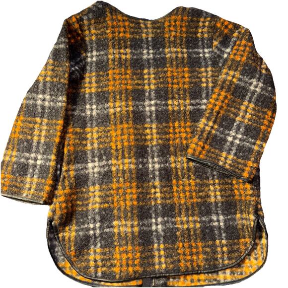 Ava & Viv Women’s Sz 2X Rust Plaid Stadium Length Shacket Coatigan NWT - Picture 8 of 8